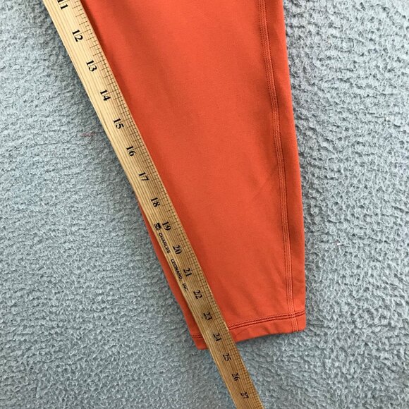 Lululemon Leggin Wunder Under High Rise Tight Size 12 Orange Reflective‎ Logo - Picture 8 of 9